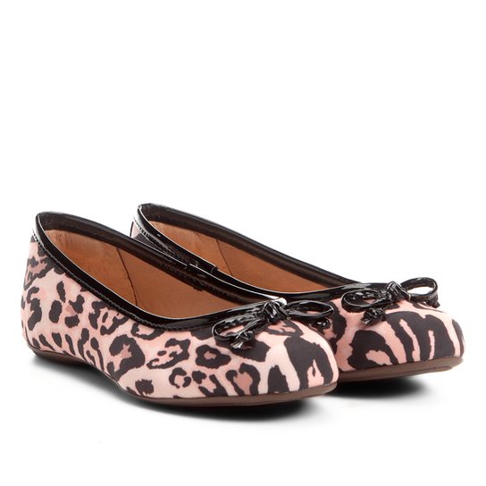 Sapatilha Infantil Shoestock Tecido Feminina - Onça