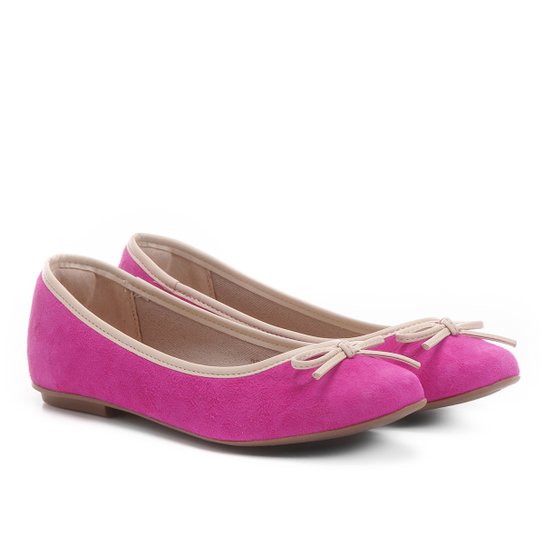Sapatilha Infantil Shoestock Verniz Feminina - Pink