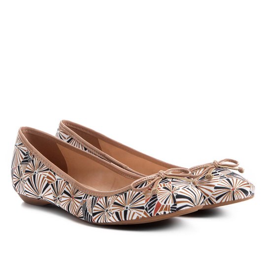 Sapatilha Shoestock Estampada Feminina - Caramelo