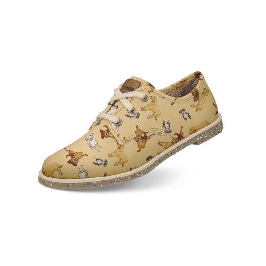 Sapato Casual Usthemp Legend Vegano Dog Srd Vira-Lata Feminino - Nude