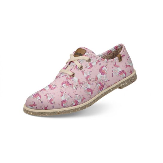 Sapato Casual Usthemp Legend Vegano Unicórnio Grande Feminino - Rosa