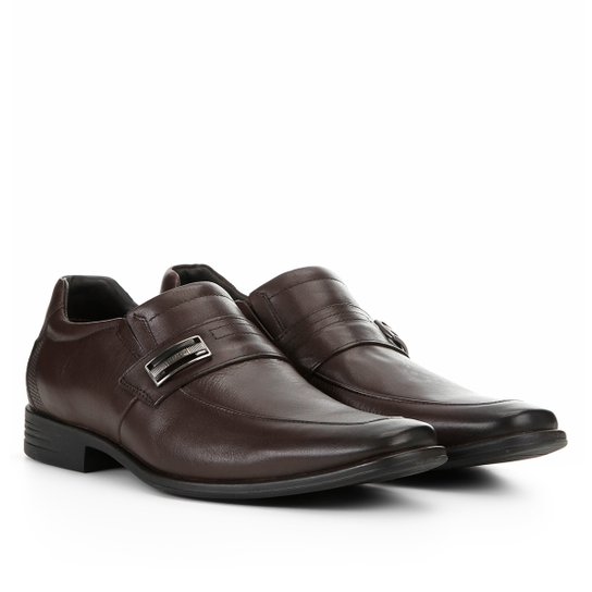 Sapato Social Ferracini Fivela Masculino - Marrom