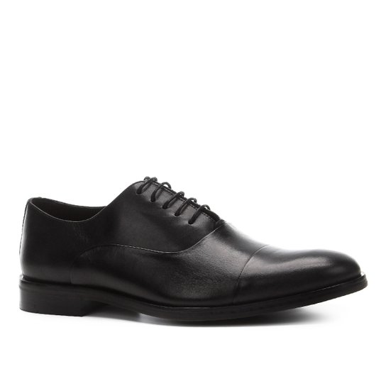 Sapato Social Shoestock Couro Clássico Masculino - Preto