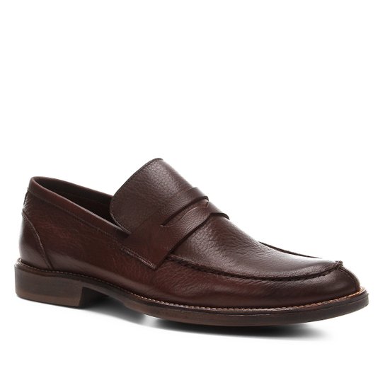 Sapato Social Shoestock Detalhe Pesponto Masculino - Caramelo