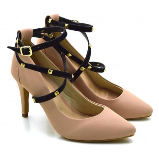 Scarpin Bico Fino Salto Alto Feminino - Nude