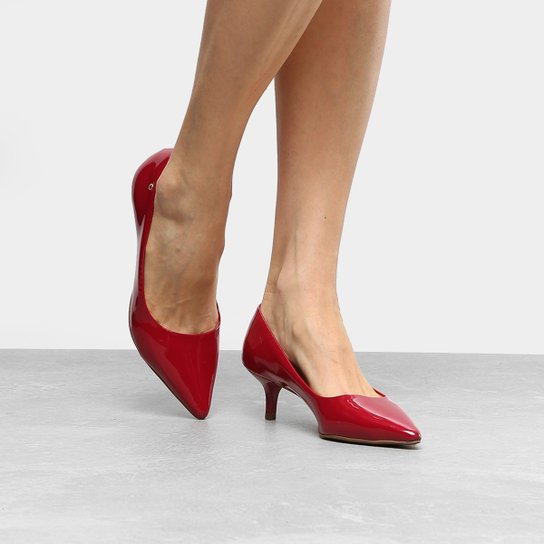 Scarpin Drezzup Salto Médio Classic - Vermelho