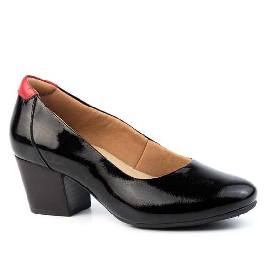 Scarpin Feminino 278 em Couro Doctor Shoes - Preto