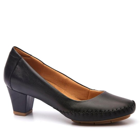 Scarpin Feminino 791 em Couro Doctor Shoes - Preto