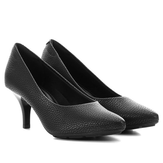 Scarpin Modare Salto Médio Básico - Preto