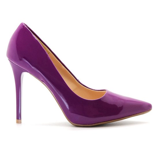 Scarpin Royalz Verniz Feminino - Roxo