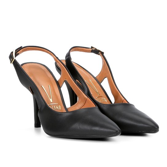 Scarpin Vizzano Bico Fino - Preto