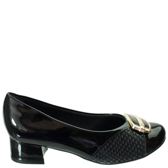 Scarpins Piccadilly Verniz Feminino - Preto