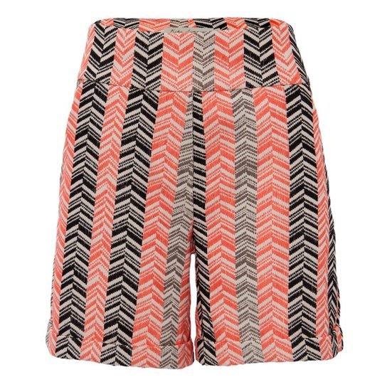 Shorts Kika Simonsen Etnico Feminino - Laranja