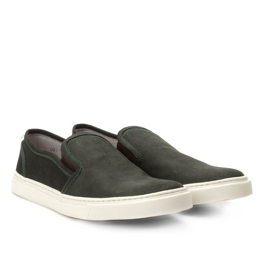 Slip On Couro Shoestock Nobuck Masculino - Marinho