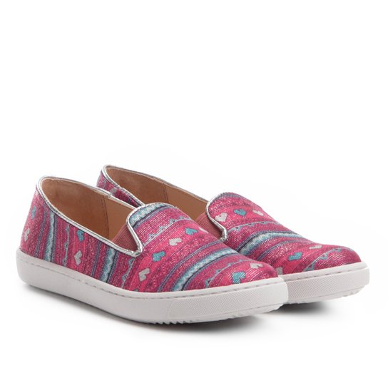 Slip On Infantil Shoestock Estampado Feminino - Pink