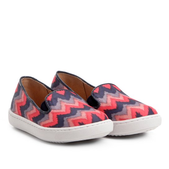 Slip On Infantil Shoestock Tecido Feminino - Pink