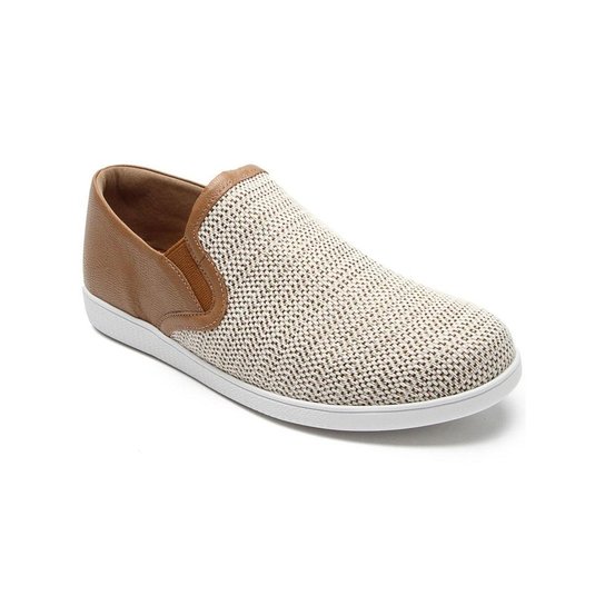 Slip On Usaflex Tramado Feminino - Caramelo