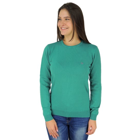 Suéter Feminino Tricô Premium Brooklyn Golaonda - Verde