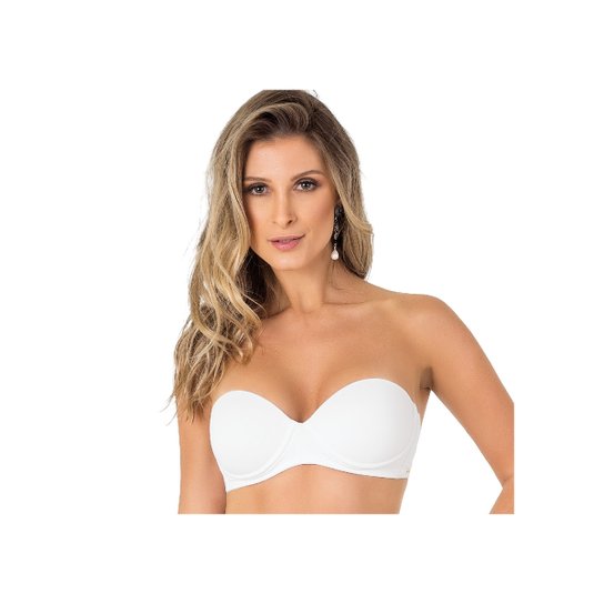 Sutiã 2 Rios Tomara Que Caia Com Enchimento - Branco