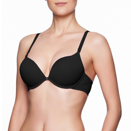 Sutiã Liz Push Up Maxi-Up Oxigênio - Preto