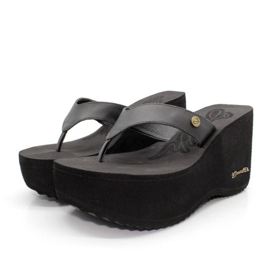 Tamanco Barth Shoes Sorvete Bicolor Tratorado - Preto