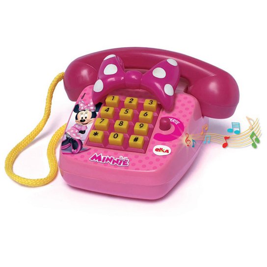 Telefone Sonoro Elka Disney Minnie - Pink
