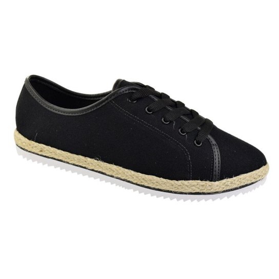 Tênis Beira Rio Corda Feminino - Preto