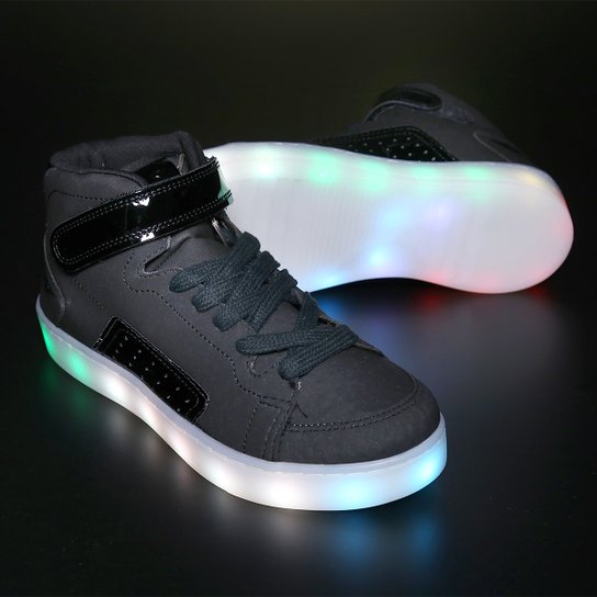 Tênis Bouts Luminous Led Mid - Preto