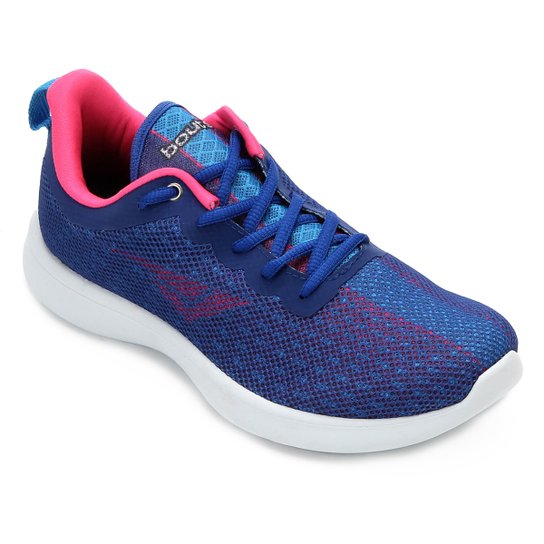 Tênis Bout's Style Feminino - Azul Royal+Pink