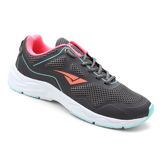 Tênis Bout's Volt Feminino - Chumbo+Verde Limão