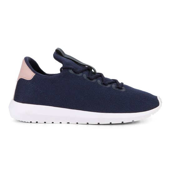 Tênis Burn Carbon Feminino - Marinho+Rosa Claro