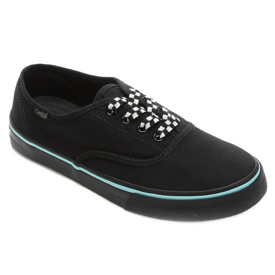 Tênis Capricho Lanai Grid Lace Feminino - Preto+verde