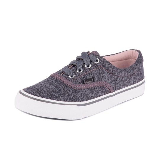 Tênis Capricho Lanai Moleton Soft - Cinza+Rosa