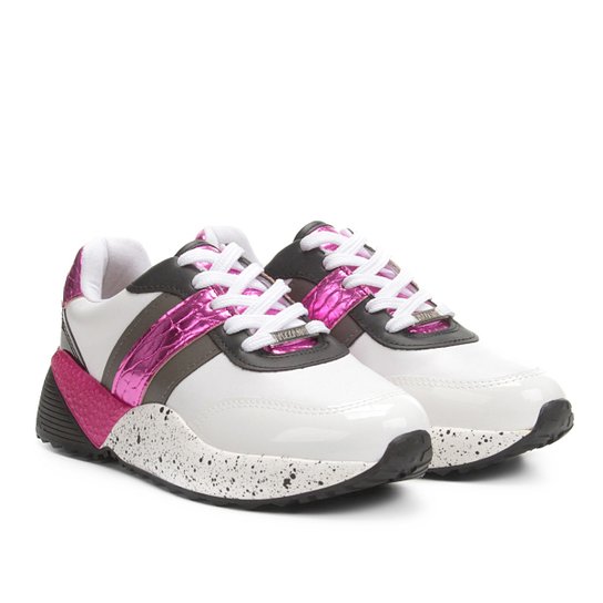 Tênis Chunky Vizzano Sneaker Feminino - Preto+Branco