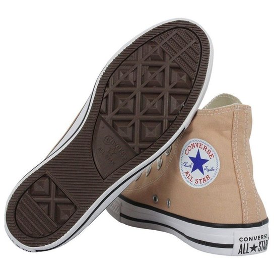 Tênis Converse All Star Cano Médio Masculino - Bege