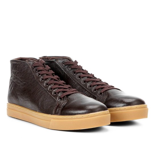 Tênis Couro Walkabout New Box Masculino - Café