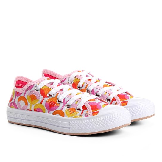 Tênis Infantil Shoestock Estampado Feminino - Rosa