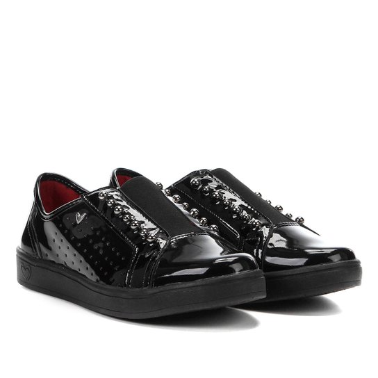 Tênis Mississipi Perfuros Aplique Feminino - Preto