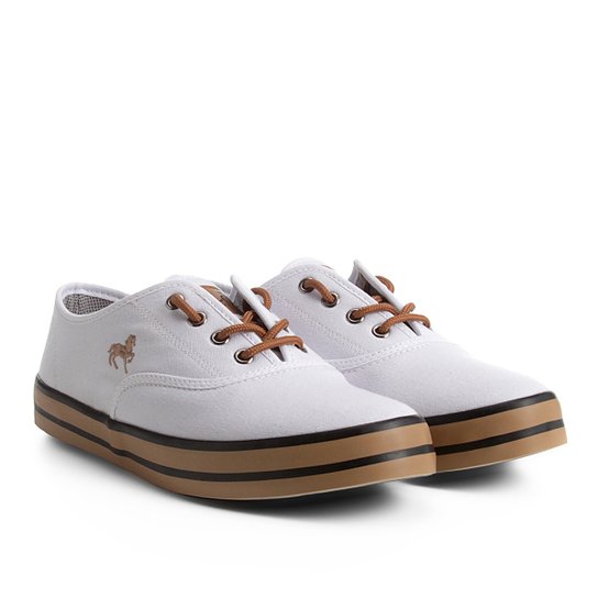 Tênis Polo Royal Montrcar Solado Ambar Masculino - Branco