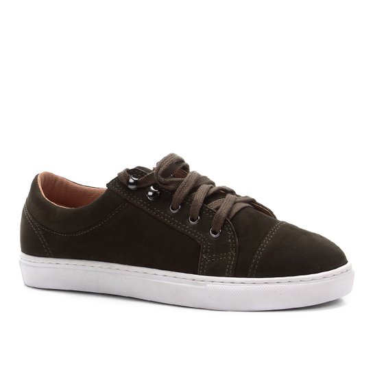 Tênis Shoestock Nobuck Feminino - Musgo