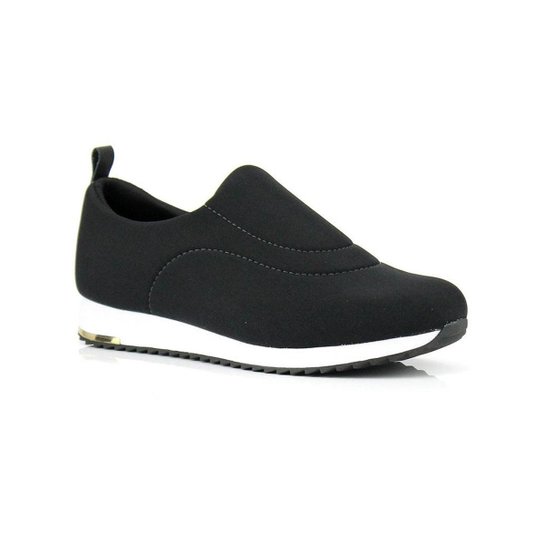 Tênis Usaflex Lycra Neopreme Feminino - Preto
