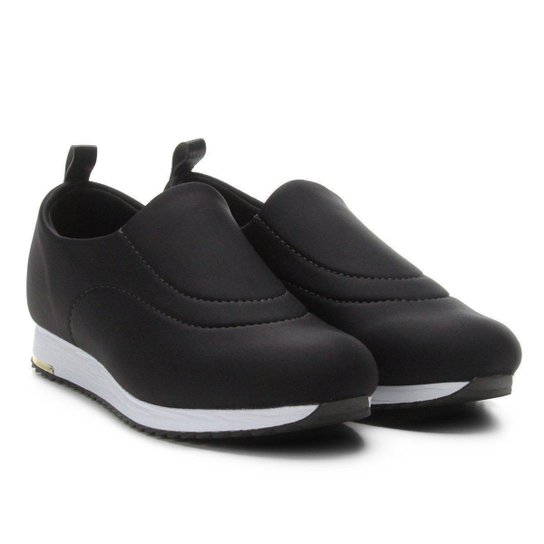 Tênis Usaflex Lycra - Preto+Branco