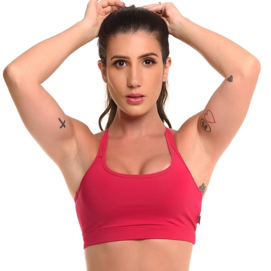 Top com Proteção Solar Open - Sandy - Vermelho