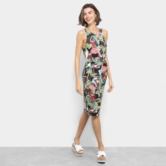 Vestido Estampado Colcci Feminino - Verde Limão