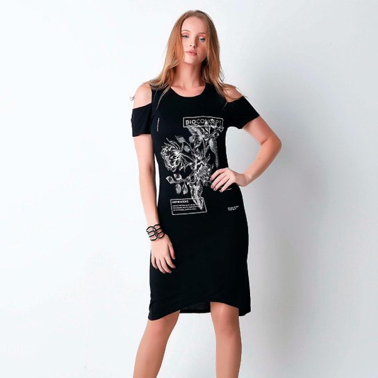 Vestido Hiatto Bioconcept Silver - Preto