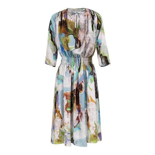 Vestido Kika Simonsen Cetim Feminino - Branco