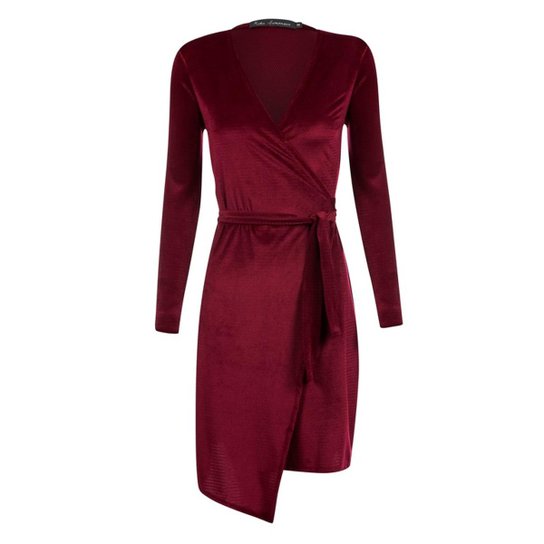 Vestido Kika Simonsen Envelope Feminino - Bordô
