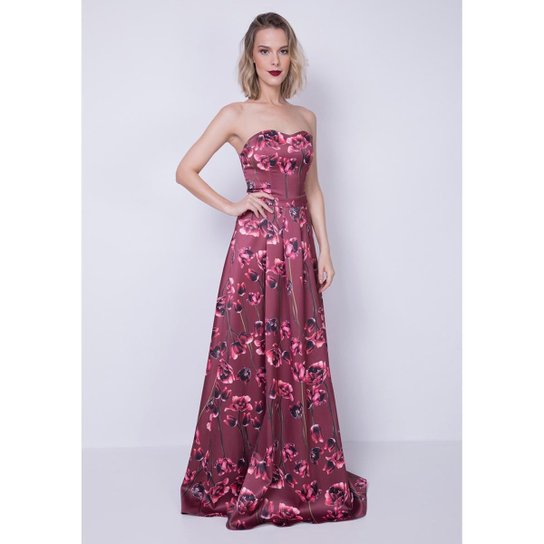 Vestido Longo Tomara Que Caia Lança Perfume - Vermelho