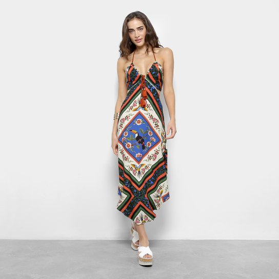 Vestido Midi Farm Tukanis Feminino - Estampado