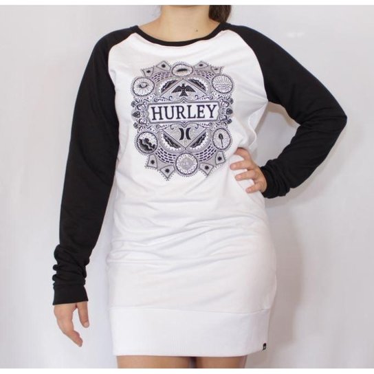 Vestido United Hurley - Branco+Preto